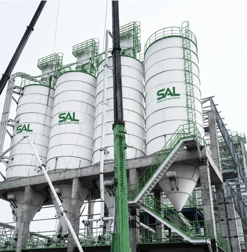 Shree Ashtech Limited fly ash silos and storage facility